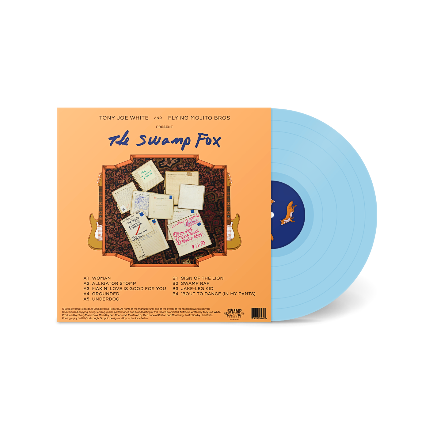 Tony Joe White x Flying Mojito Bros - THE SWAMP FOX (Vinyl Pre-Order)